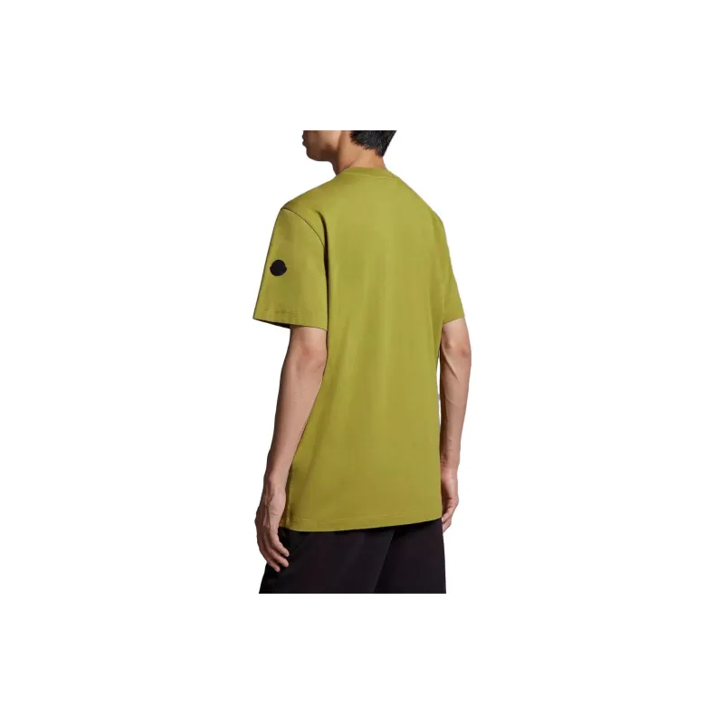 Moncler T Shirts Men Light Green-2