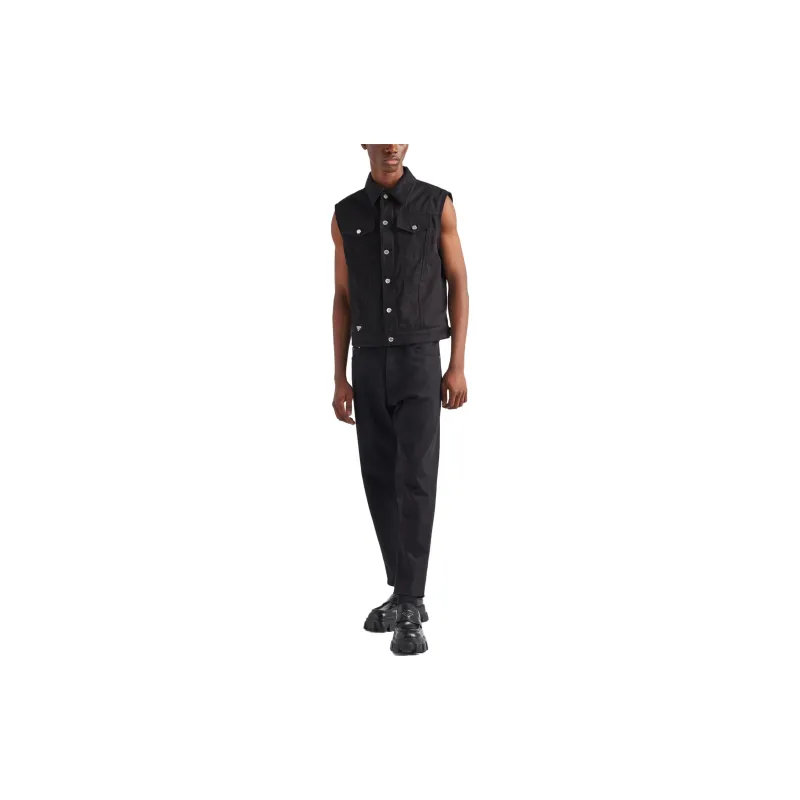 PRADA Vests Men Black-1