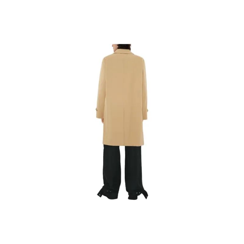 Burberry Long Gabardine Car Coat Coats Men's Khaki-4