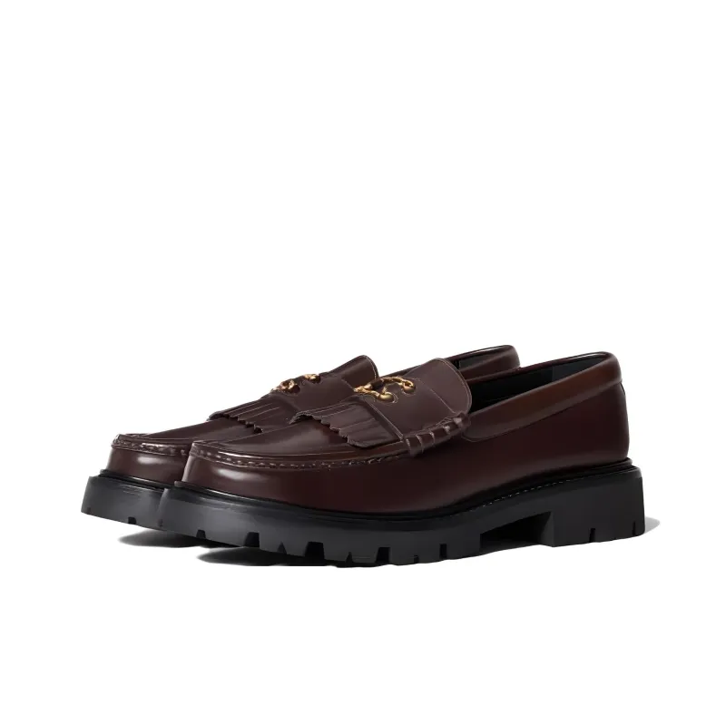 CELINE Triomphe Loafers 3.5cm Women's Brown-2