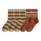 5 Pack (3 Khaki Stripes, 2 Umber English)