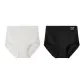 A Set-High-Rise Caramel Atmosphere-White+Black (2 Pack)