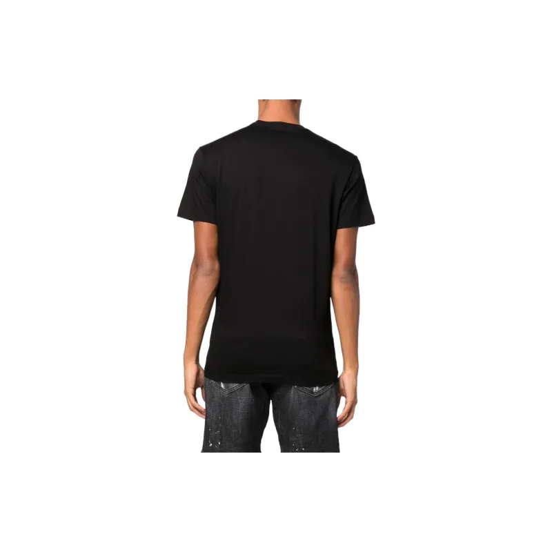 DSQUARED 2 Icon Logo Printed Crewneck T Shirt-3