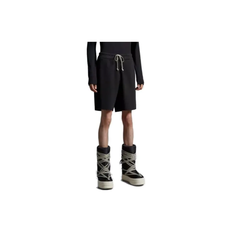Rick Owens X Moncler Casual Shorts Unisex Black-2