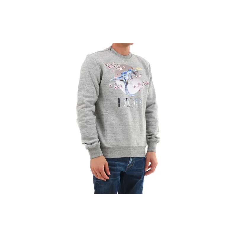 DIOR Quarterly New Products Sweatshirts Unisex Gray-5