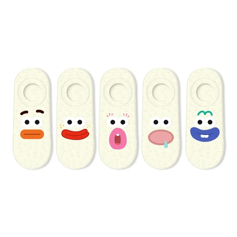 COTTON CHEESE No Show Socks Unisex 5 Pack-0