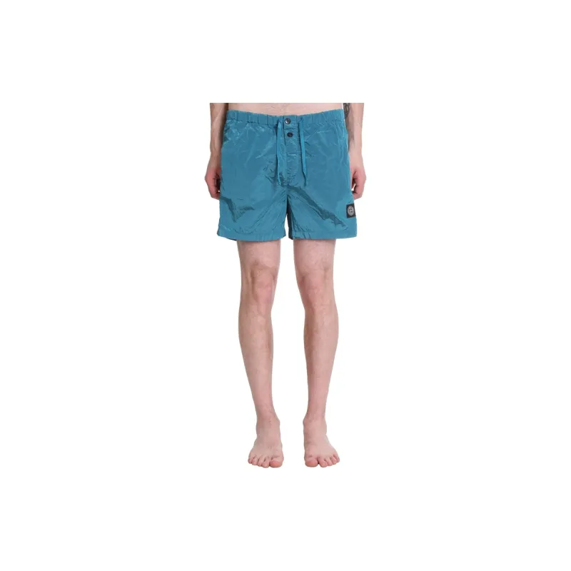 STONE ISLAND Casual Shorts Men Blue-3