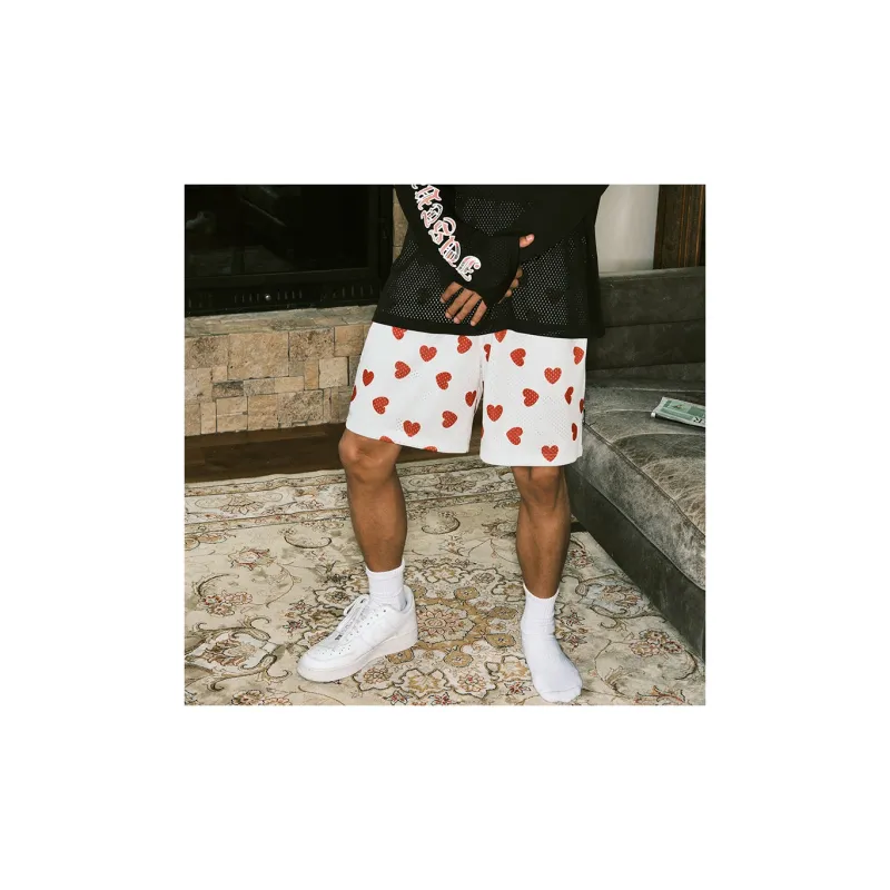 JUST VIBE Casual Shorts Unisex White-4