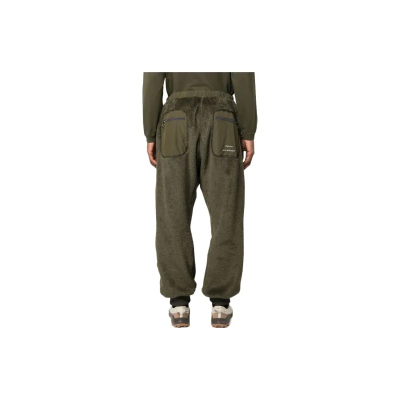 And Wander X BARBOUR Casual Pants Men Olive Green-2