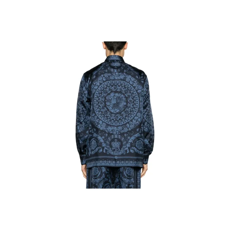 VERSACE Barroco-Printed Button-Up Shirt-3