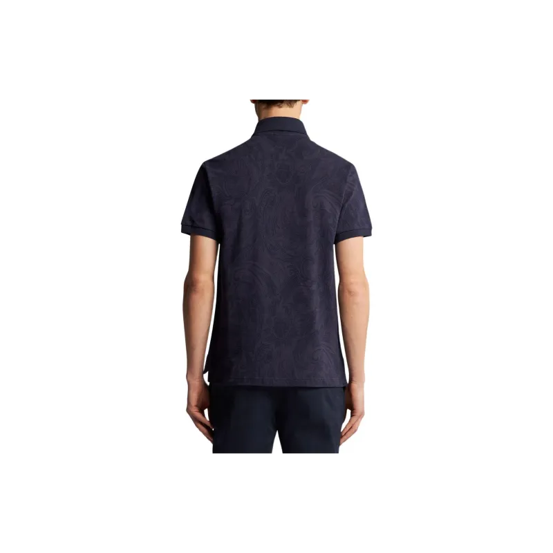 ETRO Pegaso Embroidered Short Sleeved Polo Shirt-3