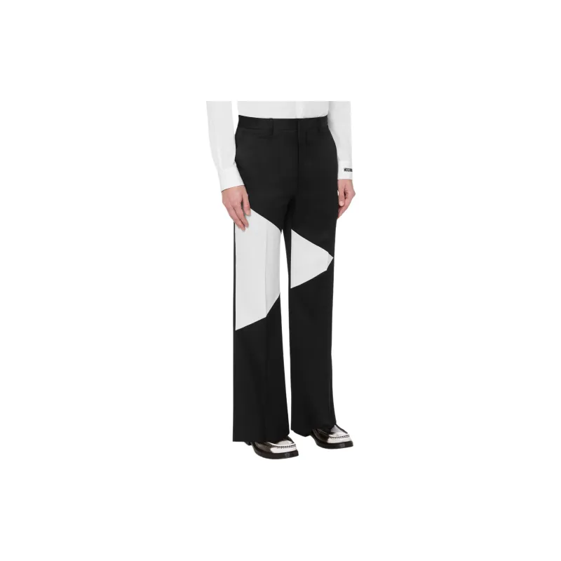 MOSCHINO Two tone Straight leg Trousers-1