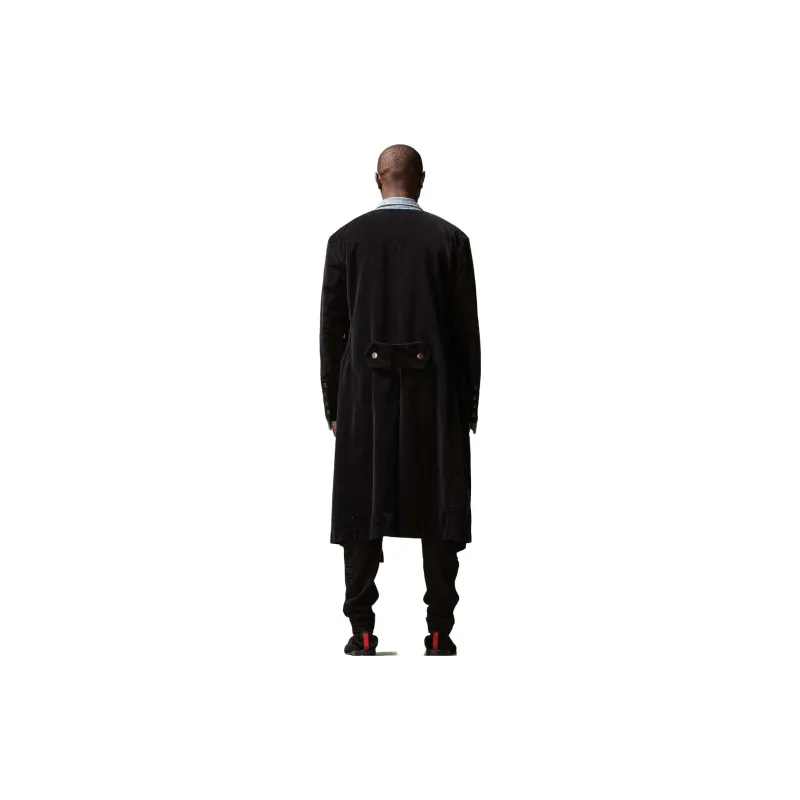 GREG LAUREN FW23 Trench Coat Men's Black-2