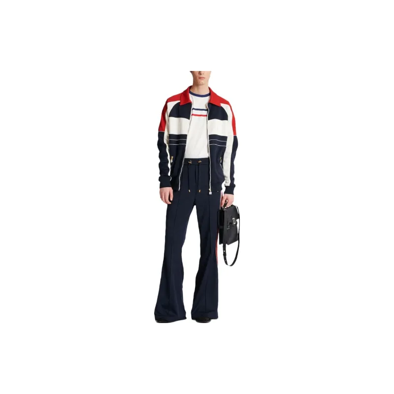 BALMAIN 70s Flared Track Pants-1