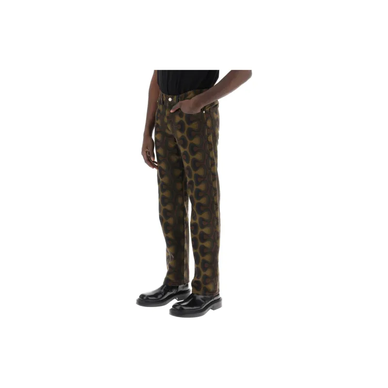 DRIES VAN NOTEN SS24 Casual Pants Men's Khaki-4
