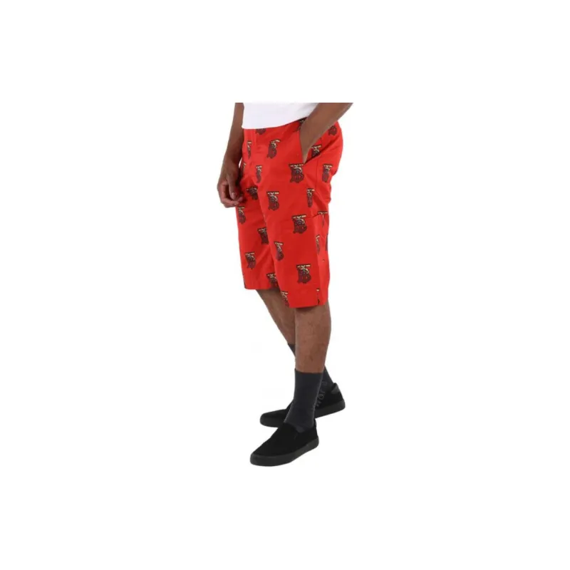 Burberry Casual Shorts Men's Red-4
