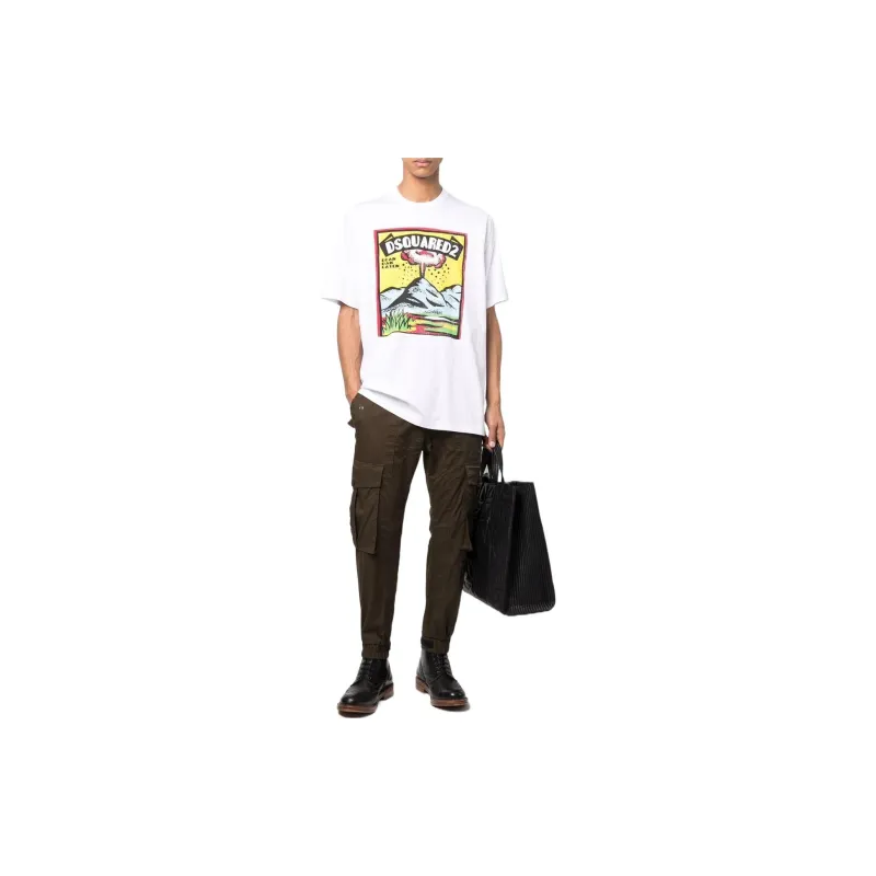 DSQUARED2 Graphic print Cotton T shirt-1
