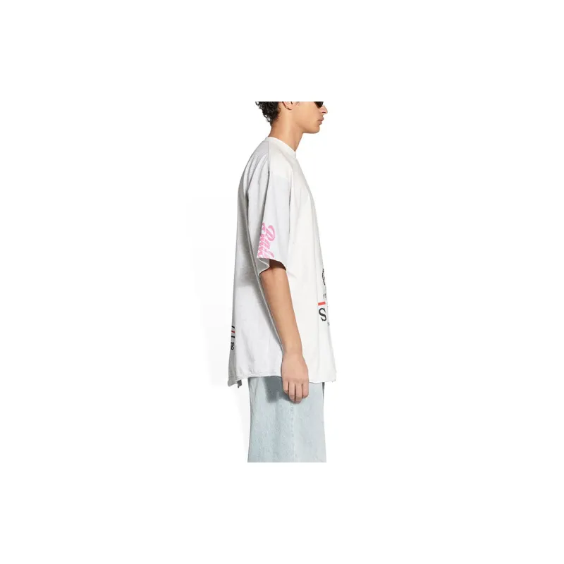 Balenciaga FW22 T Shirt Loose Fit Style Men's White-4