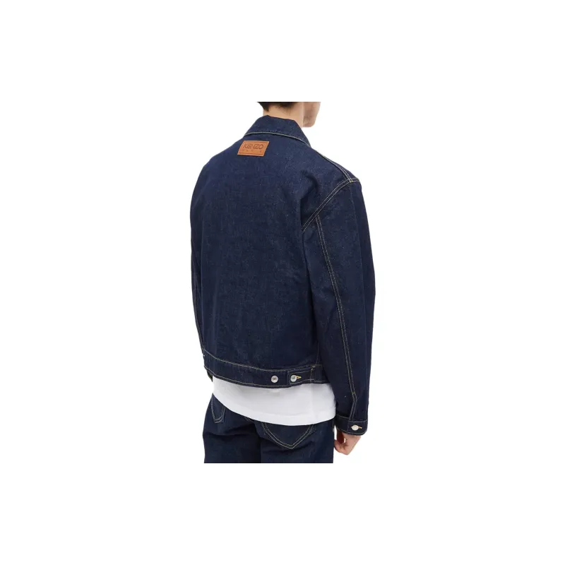 KENZO Denim Jackets Men Ink-4