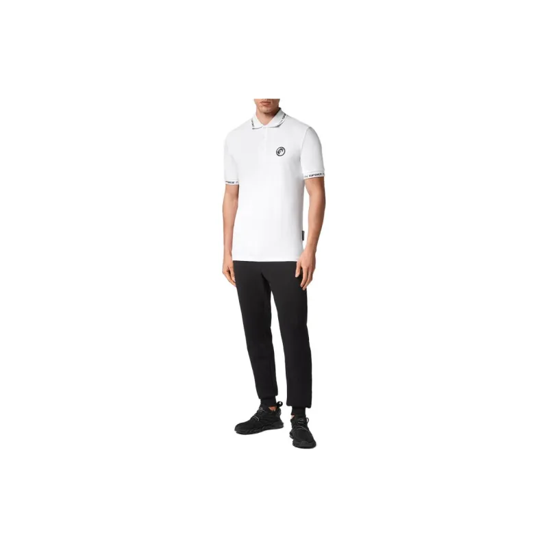 PLEIN SPORT Logo patch Short sleeved Polo Shirt-1