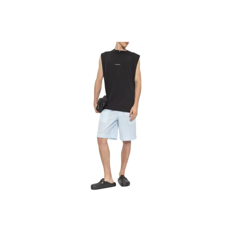 Givenchy Pinstriped Elastic Waist Shorts-1