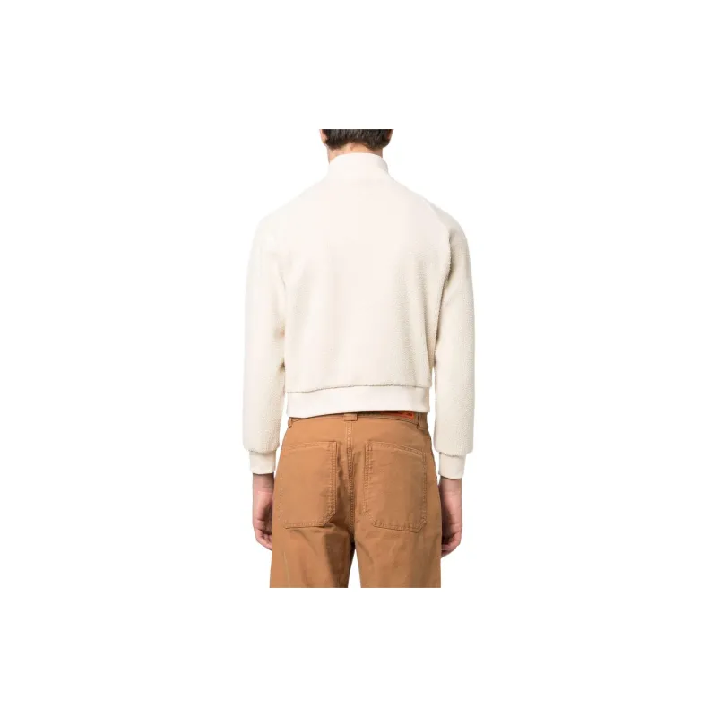 SPORTY & RICH Logo embroidered Half zip Jumper-4