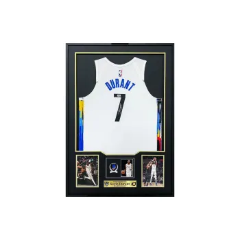 Huayitaojin Basketball Fan Supplies Framed 110x78cm Collection Decoration Treasured White
