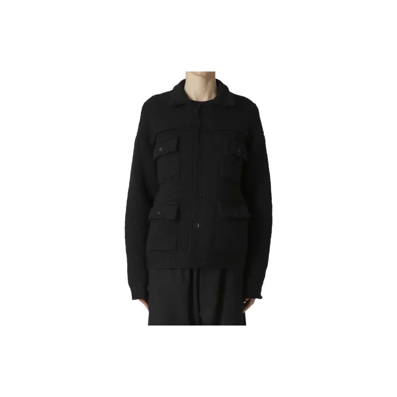Yohji Yamamoto Long Sleeved Buttoned Jacket-3