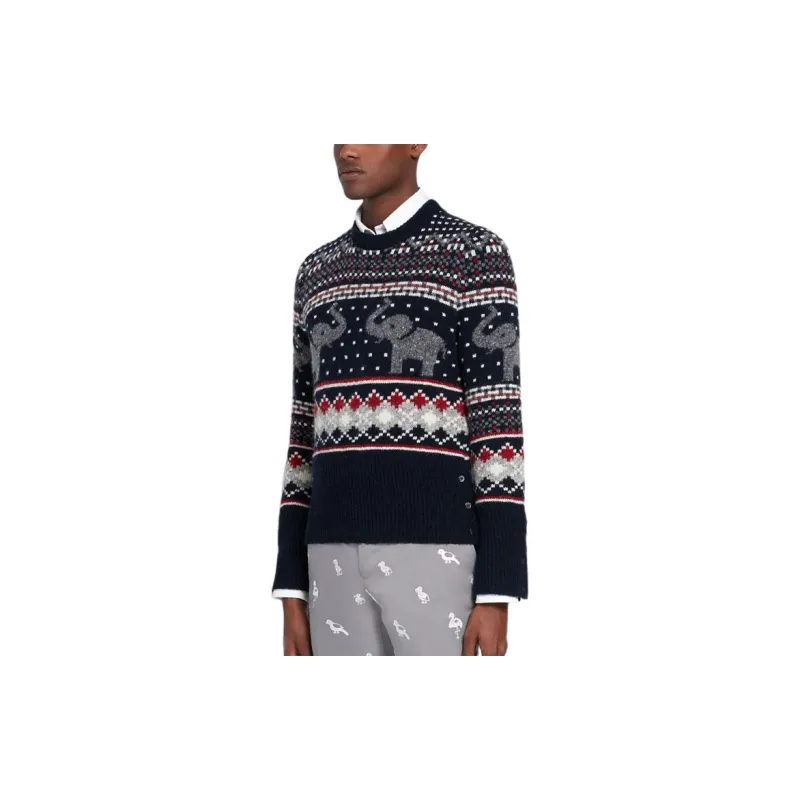 THOM BROWNE· Sweater Men's Black-5