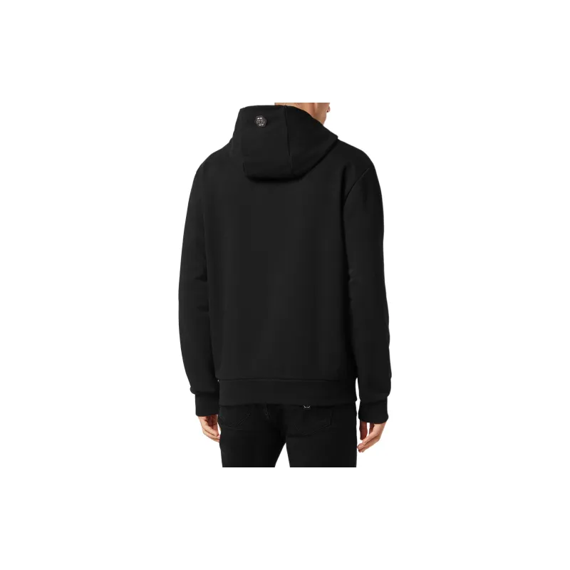 PHILIPP PLEIN Skull print Rhinestone embellished Hoodie-2