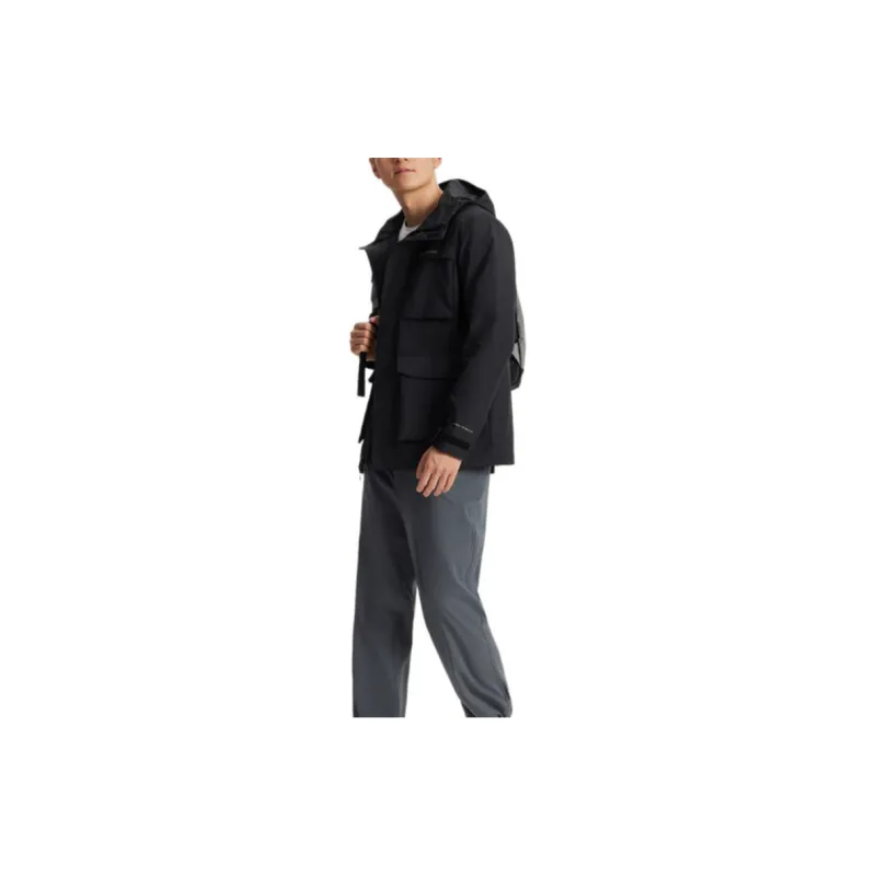 Columbia Waterproof And Windproof Windbreaker Jacket Men's Black-4