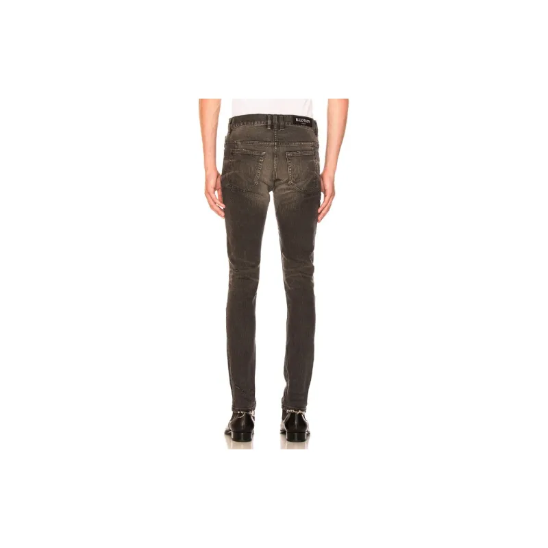 BALMAIN Jeans Men Gray-3