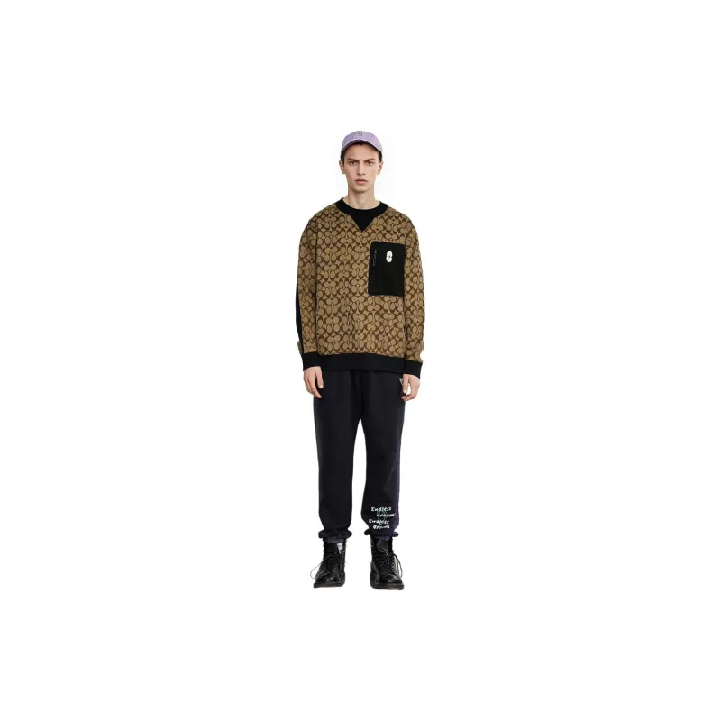 COACH SS23 Sweatshirt Men's Brown-1