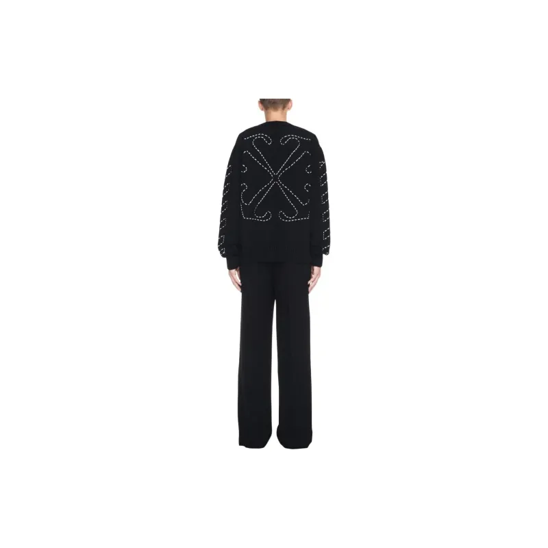 OFF WHITE Arrows Embroidery Crew Neck Jumper-2