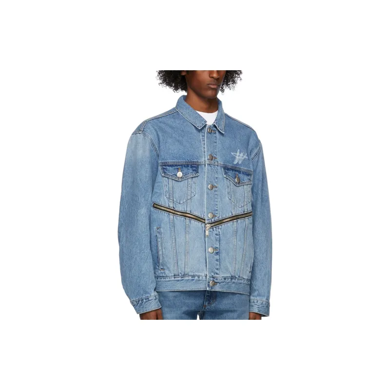 WE11DONE Jackets Coats Unisex Blue-1