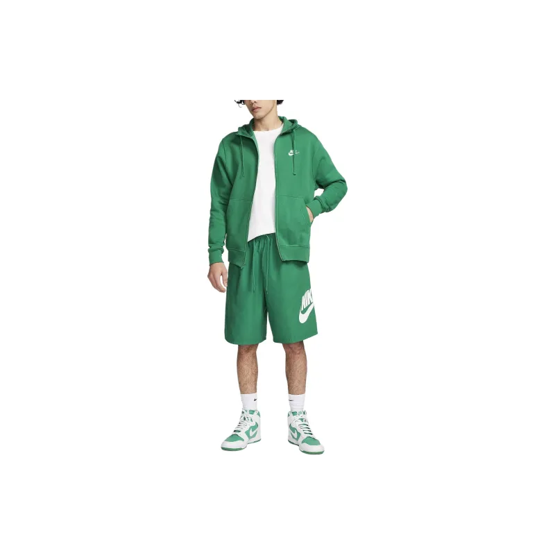 Nike Full Zip Hoodie Jackets Coats Men's Green-1