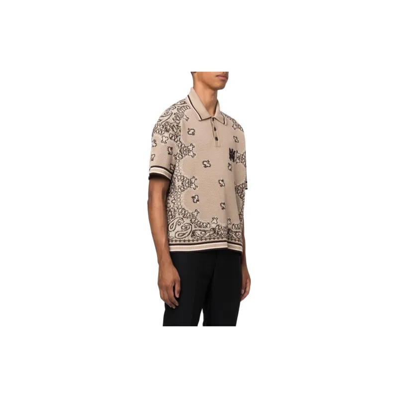 AMIRI Polo Shirts Men Wheat Brown-2