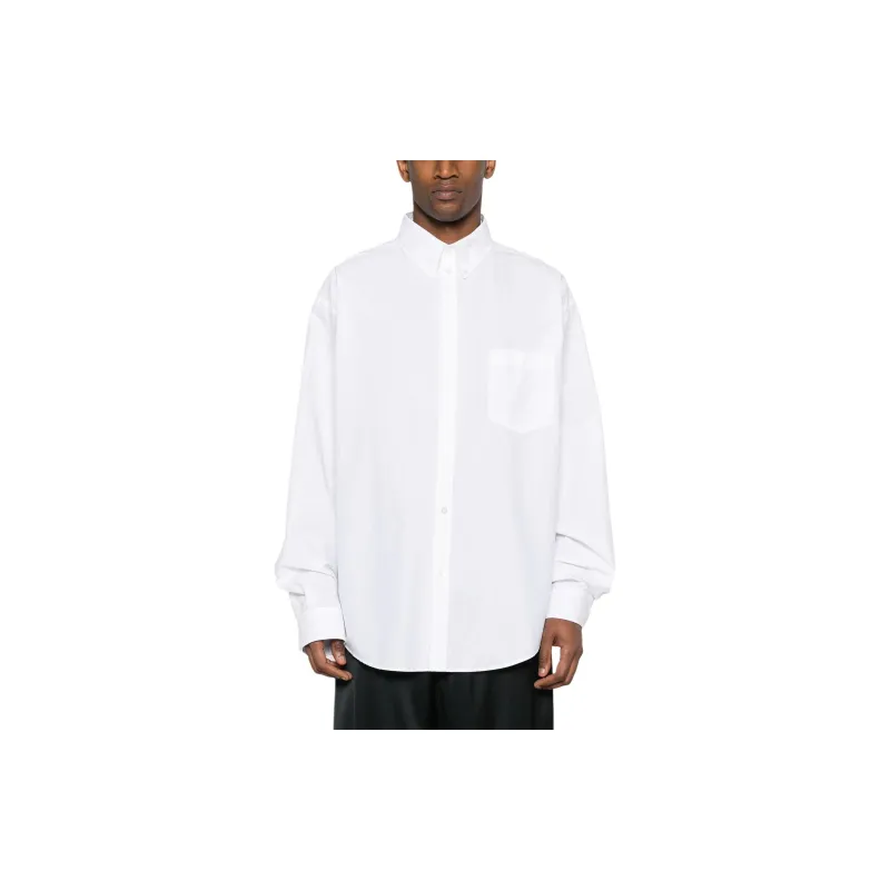 Balenciaga Bb Logo Printed Long Sleeved Shirt-1