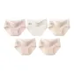 L Set-Jacquard Texture-Khaki+Milk White+Light Yellow+Skin+Skin (5 Pack)