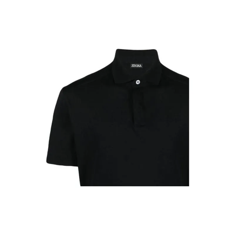 Zzegna SS23 Polo Shirt Men's Black-4