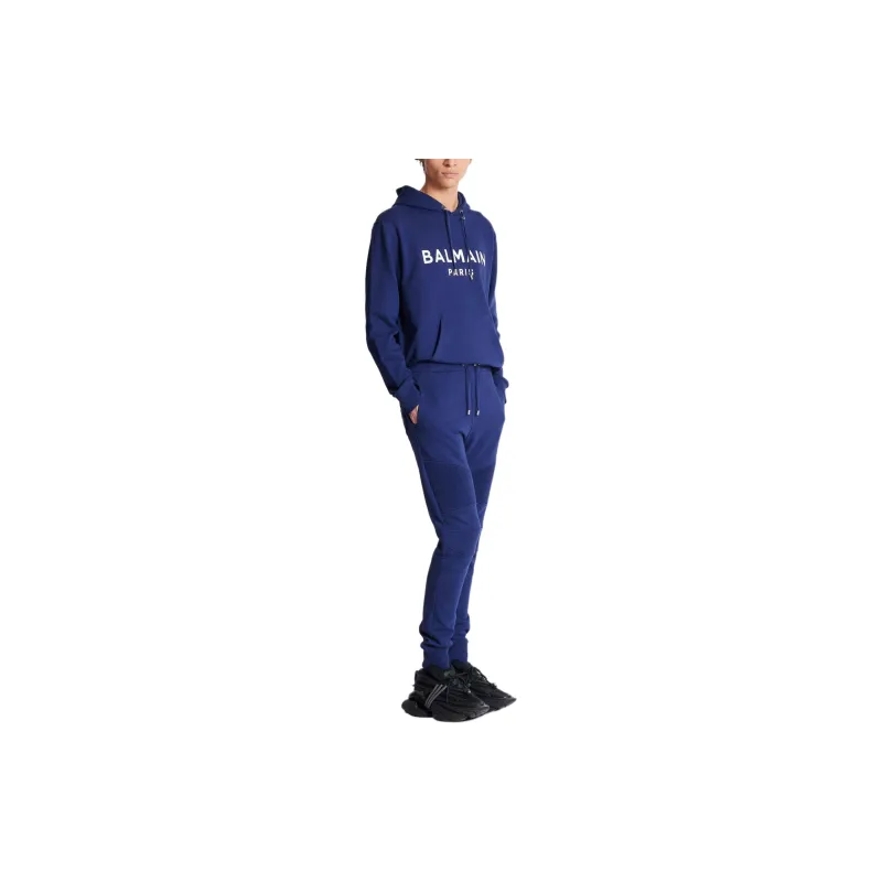 BALMAIN Logo Printed Drawstring Track Pants-4