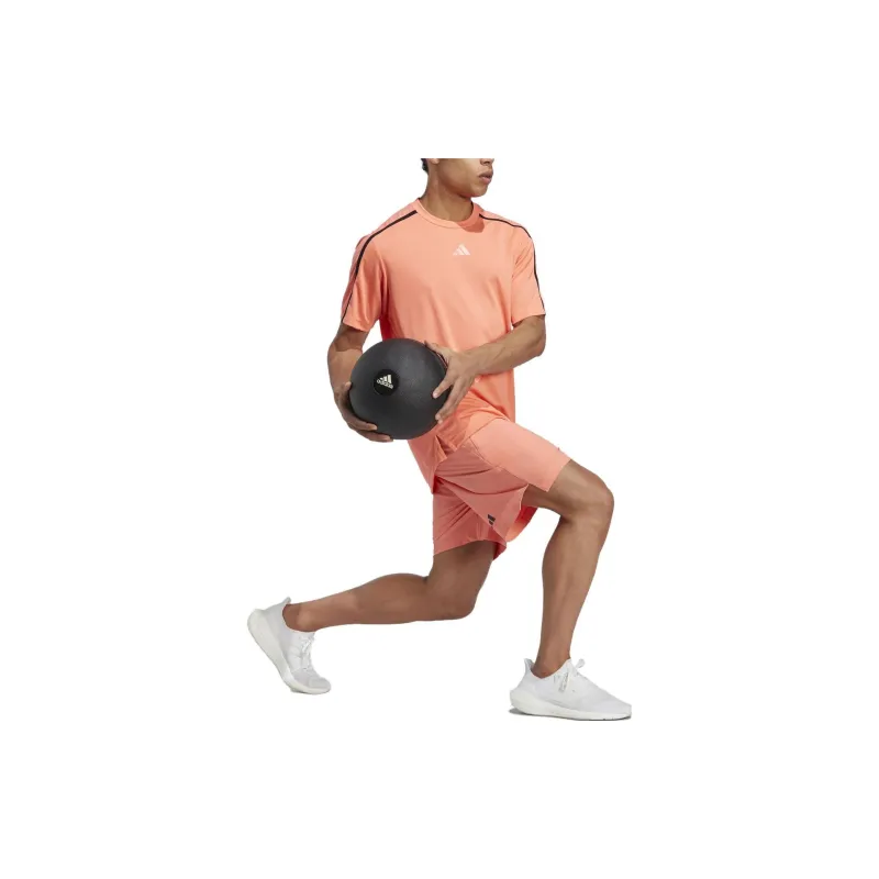 Adidas Casual Shorts Men Coral Merges With Orange-1