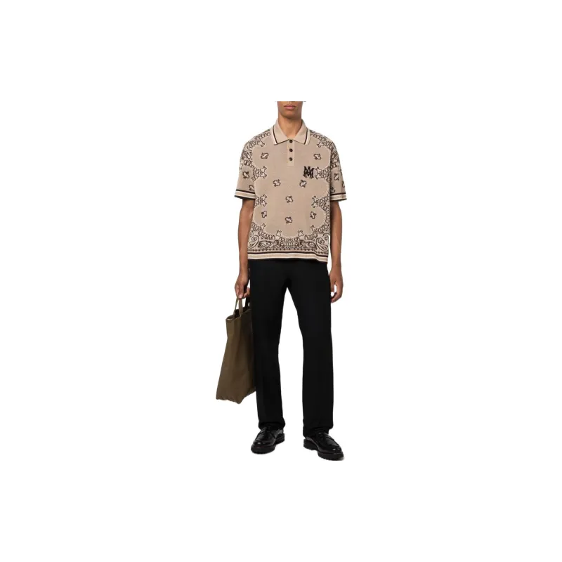 AMIRI Polo Shirts Men Wheat Brown-1