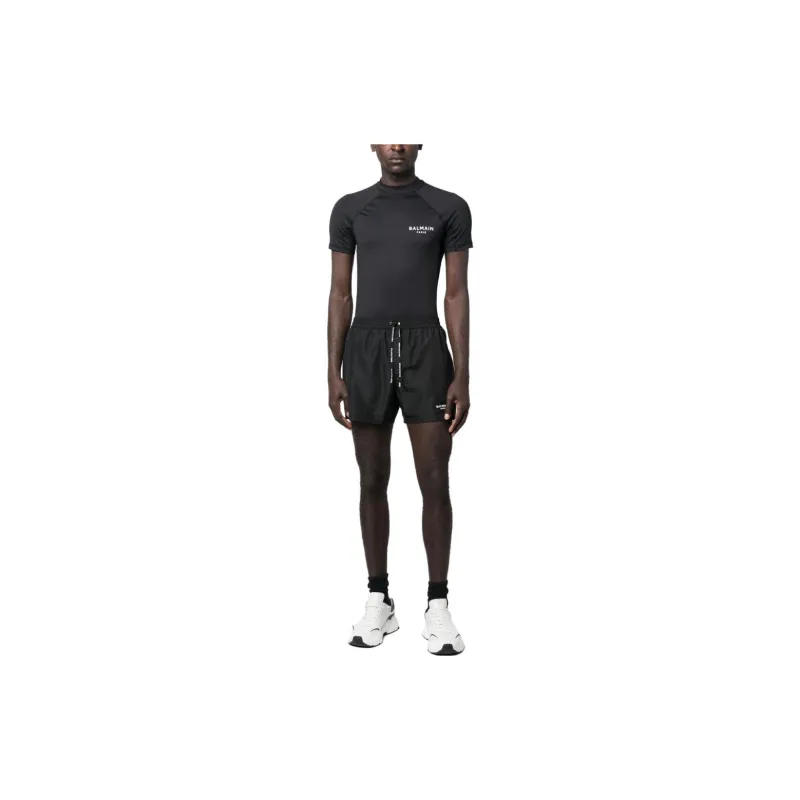 BALMAIN Sports Shorts Men Black-1