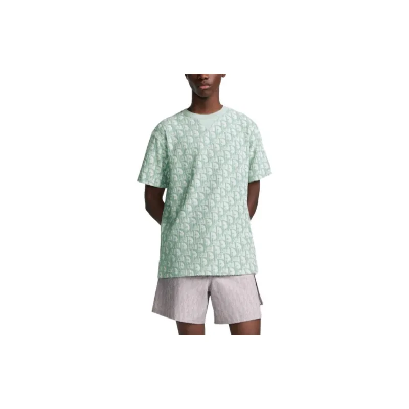 DIOR T-Shirts Men Green-3
