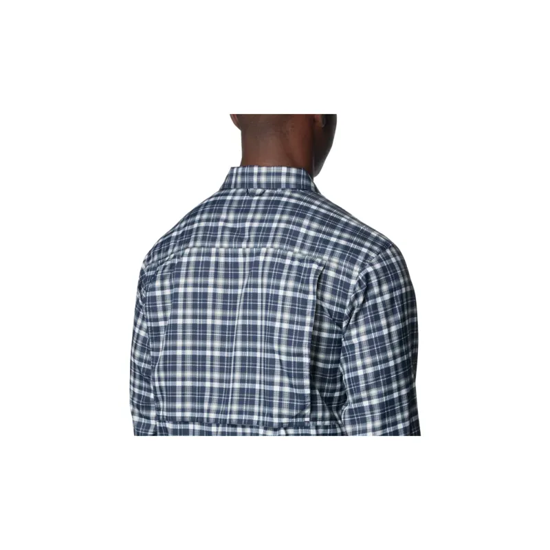 Columbia Silver Ridge™ Utility Lite Plaid Shirt Shirt Men's College Navy Blue Plaid-5