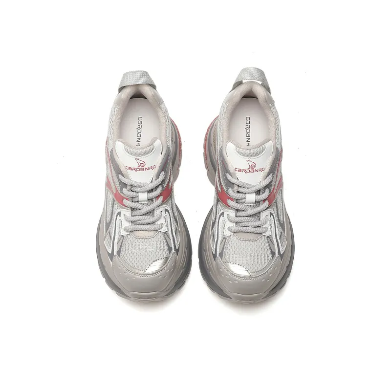 CARDANRO Small-sized Sky Vegetables Low-Top Platform Hidden Wedge 10cm Chunky Sneakers Women's-4