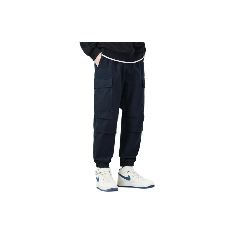 Tonlion Casual Pants Men's Royal Blue-1