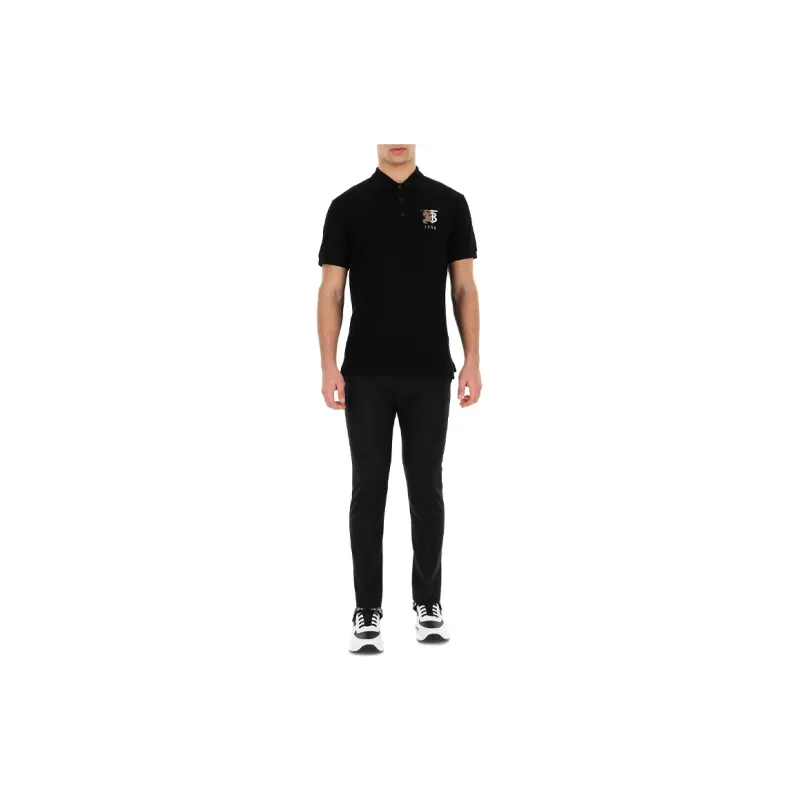 Burberry Polo Shirts Men Black-2