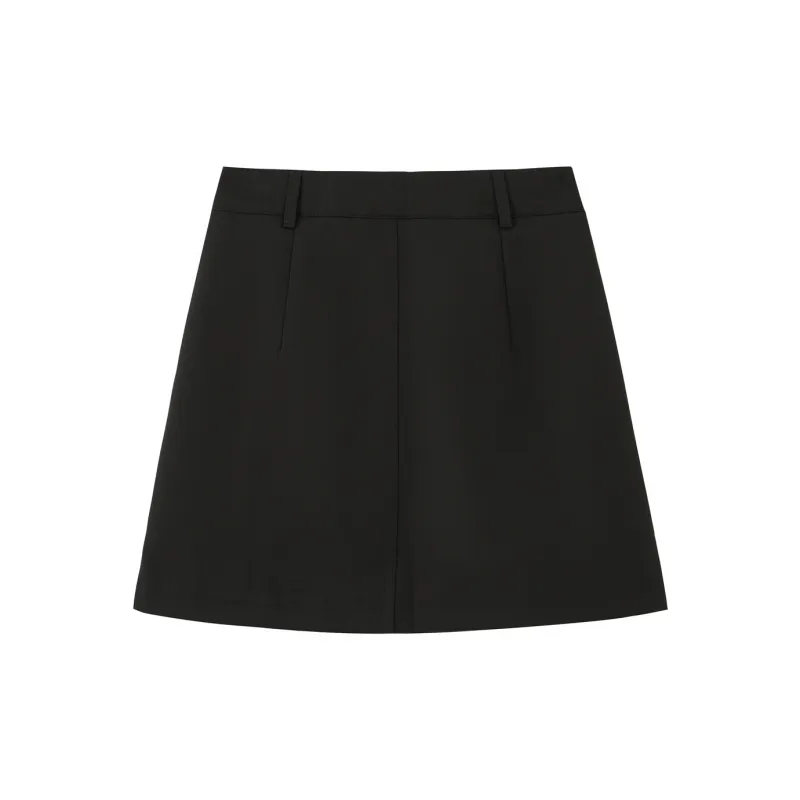 0571 Family Casual Short Skirts Women's Black-1